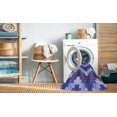 thumbnail image 2 of Ahgly Tapis d'Intérieur Lavable en Machine Carré Transitionnel Violet Pervenche Profond, 8 Pieds Carré, 2 of 7