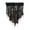 Black, variant on Without Drilling Lace Sheer Curtain Blackouts Fabric Assembled Rod Pocket Designs Home Interior Decoration