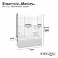 thumbnail image 3 of Sterling 71320120 Ensemble 60" Vikrell Alcove Bath/Shower Module - White, 3 of 3