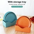 thumbnail image 3 of Soumake 8Pcs Lightweight Plastic Plates Unbreakable Reusable Dinner Plates Dishwasher Safe Colorful Plates for Kitchen Everyday Camping Plates, 3 of 8