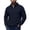 Navy, variant on SYwaren Men's Quarter Zip Pullover Sweatshirt Mock Neck Long Sleeve Solid Color