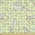 thumbnail image 2 of Ambesonne Abstract Fabric by the Yard Upholstery, Watercolor Unicorns, 1 Yard, Multicolor, 2 of 5