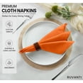 thumbnail image 3 of Ruvanti Cloth Napkins Set of 6, 18x18 Inches Napkins Cloth Washable, Soft, Durable, Absorbent, Cotton Blend. Table Dinner Napkins Cloth for Thanksgiving, Halloween Dinners Parties - Orange/Fall, 3 of 9