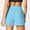 Light Blue, variant on Shorts for Women’s Shorts Casual Summer Comfy Elastic High Waist Running Shorts With Pockets for Women Gray M