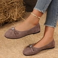 thumbnail image 6 of Women's Comfortable Flats Round Toe Flat Shoes for Women Bow Dressy Flats Shoes with Arch Support Insole Office Flats for Work, Party, Date, 6 of 9
