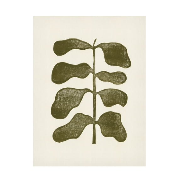 Alisa Galitsyna 'Linocut Plant' Canvas Art