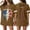 Brown, variant on Independence Day Jersey Shirts for Women Short Sleeve V Neck Top Usa Flag Graphic Tee 4Th of July Tunic Tops