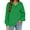 Green, variant on Duoif Fall Sweatshirts for Women Oversized Solid Color Sweatshirt - Women's Loose Pullover Womens Sweatshirt Beige L