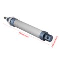 thumbnail image 3 of 1pc 16mm Micro Pneumatic Air Cylinder Round Body Double Acting Single Rod  Nose Mount 50mm M6 Thread, 3 of 8