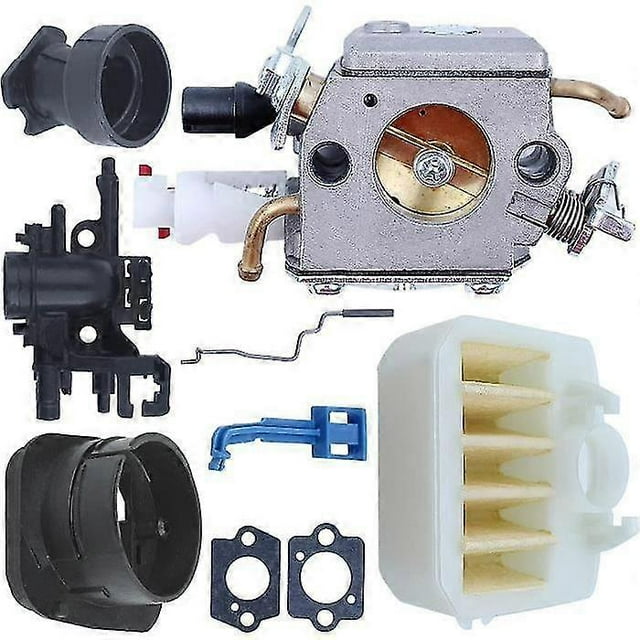Carburetor air filter kit compatible with Husqvarna 340 345 346 350 353 compatible with Zama C3-el18 chain saw (with gasket)