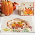 thumbnail image 4 of Thanksgiving Heat Insulation Placemat With Double Sided Stitching Made From Durable Polyester For Festive Dining And Table Protection For Holiday Gatherings, 4 of 6
