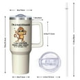 thumbnail image 3 of 1pc monkey 40oz Tumbler with Straw & Handle - Insulated Stainless Steel Cup | Holiday Gift for Man Women (Christmas, Valentine's, Birthday), 3 of 5