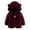 Wine, variant on Edvintorg 0-24 Months Cute Christmas Jackets for Toddlers Girls Boys Fleece Hoody Jackets Long Sleeve Kids Zip Up Outerwear Coat Winter Clothes
