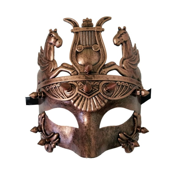 Spike Bronze Antique Gladiator Warrior Masquerade Men's Mask