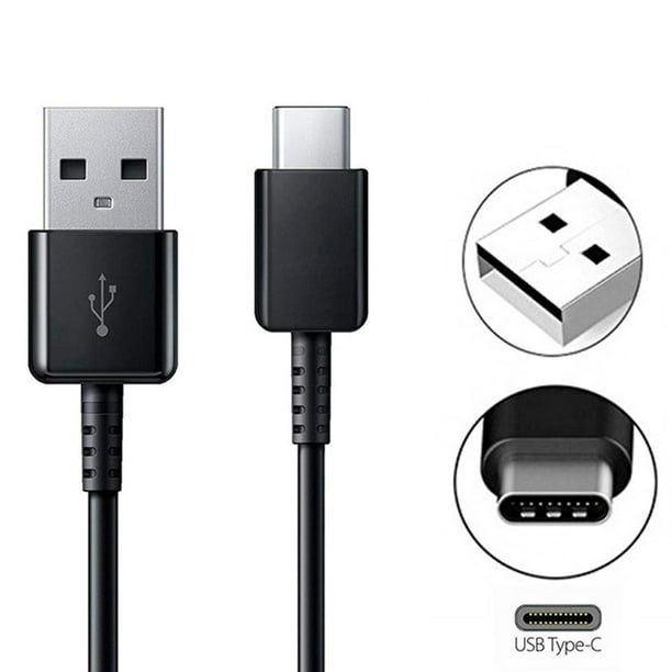 Câble USB-C YellowDell pour Samsung Galaxy A20/A10e/A11/A01 Téléphones Type- C OEM Chargeur rapide Multicolore 