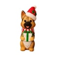 thumbnail image 5 of Clerance! 7.87" Lighted Blow Mold Dog Indoor/Outdoor Christmas Decoration, Multicolor, Holiday Statue for Tabletop Mantel Covered Porch Home Christmas Gift, 5 of 6