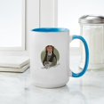 thumbnail image 4 of CafePress - Mona Lisa Dog Mugs - 15 oz Ceramic Large White Novelty Mug, 4 of 4