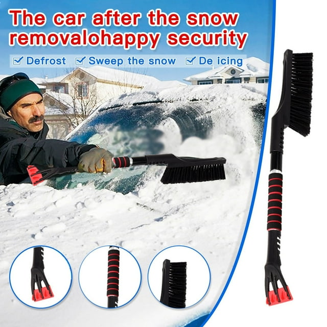 Hyknon Outils Pièces Auto Pelle à Neige Multifonctionnelle Outil de Dégivrage et Balayage à Long Manche
