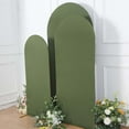 thumbnail image 6 of Efavormart Set of 3 | Matte Olive Green Spandex Fitted Wedding Arch Covers For Round Top Chiara Backdrop Stands - 5ft, 6ft, 7ft, 6 of 10