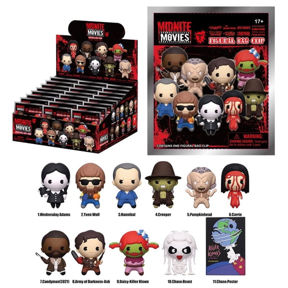 MGM 3D Figural Foam Bag Clip Midnite Movies Series 1 Mystery Pack (1 RANDOM Figure)