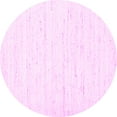 thumbnail image 1 of Ahgly Company Indoor Round Solid Pink Modern Area Rugs, 3' Round, 1 of 4