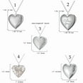 thumbnail image 5 of Heart Shaped Locket Pendant Necklace for Women Love Heart Shaped Photo Necklace That Can Hold Picture Jewelry Gifts, 5 of 9