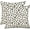 M2 Crème Noire, variante sur Housses de Coussin à Pois Lot de 2 18x18 Pouces Noir Crème Coussins avec Design Boho Coups de Pinceau Décoratifs Housse de Coussin Carrée Extérieure Coton Lin pour Maison Canapé Lit Unique
