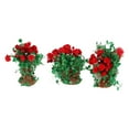 thumbnail image 2 of 3Pcs Miniature Flower Artificial Flower for Railroad Scenery Micro Landscape Rose Flower, 2 of 8