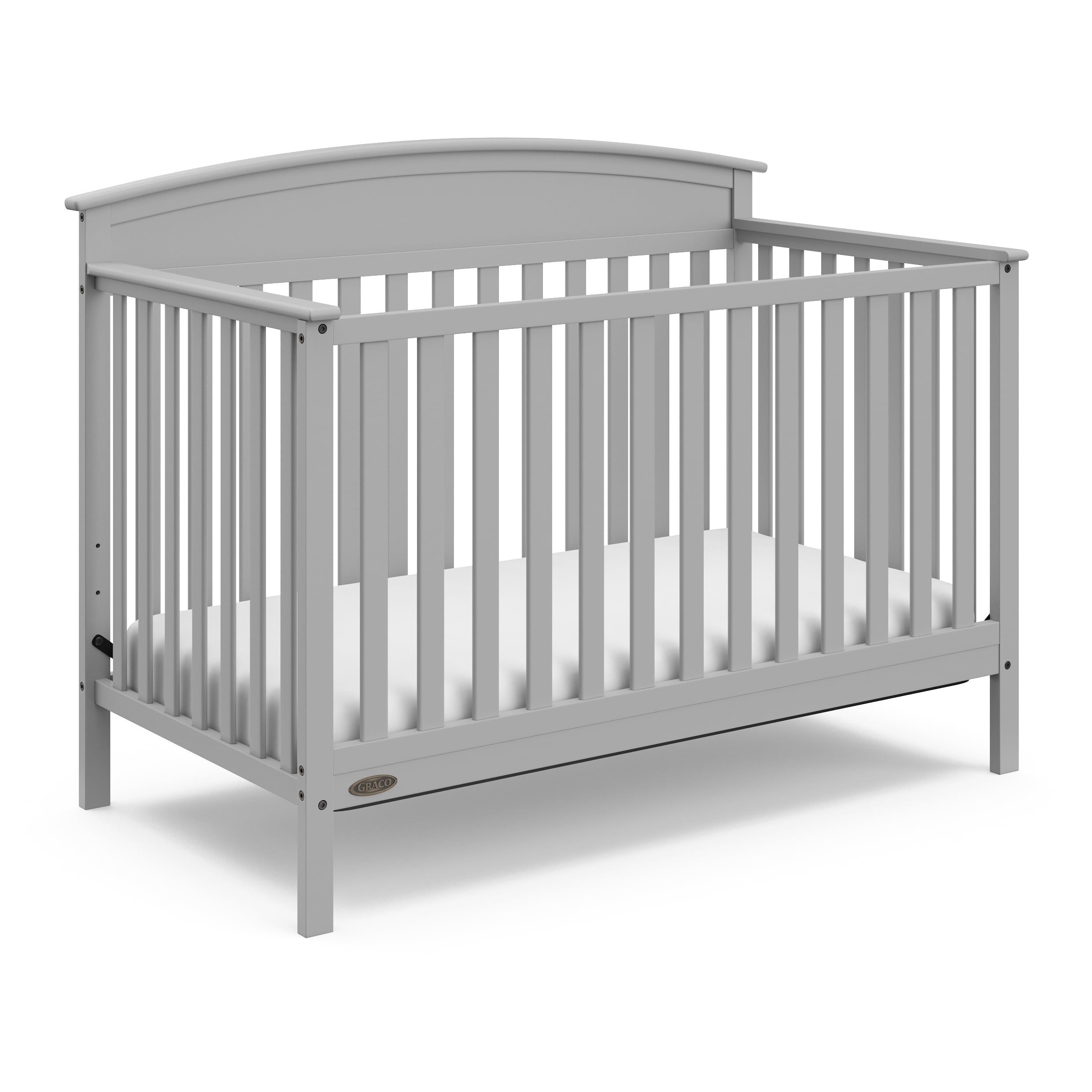 grey baby crib
