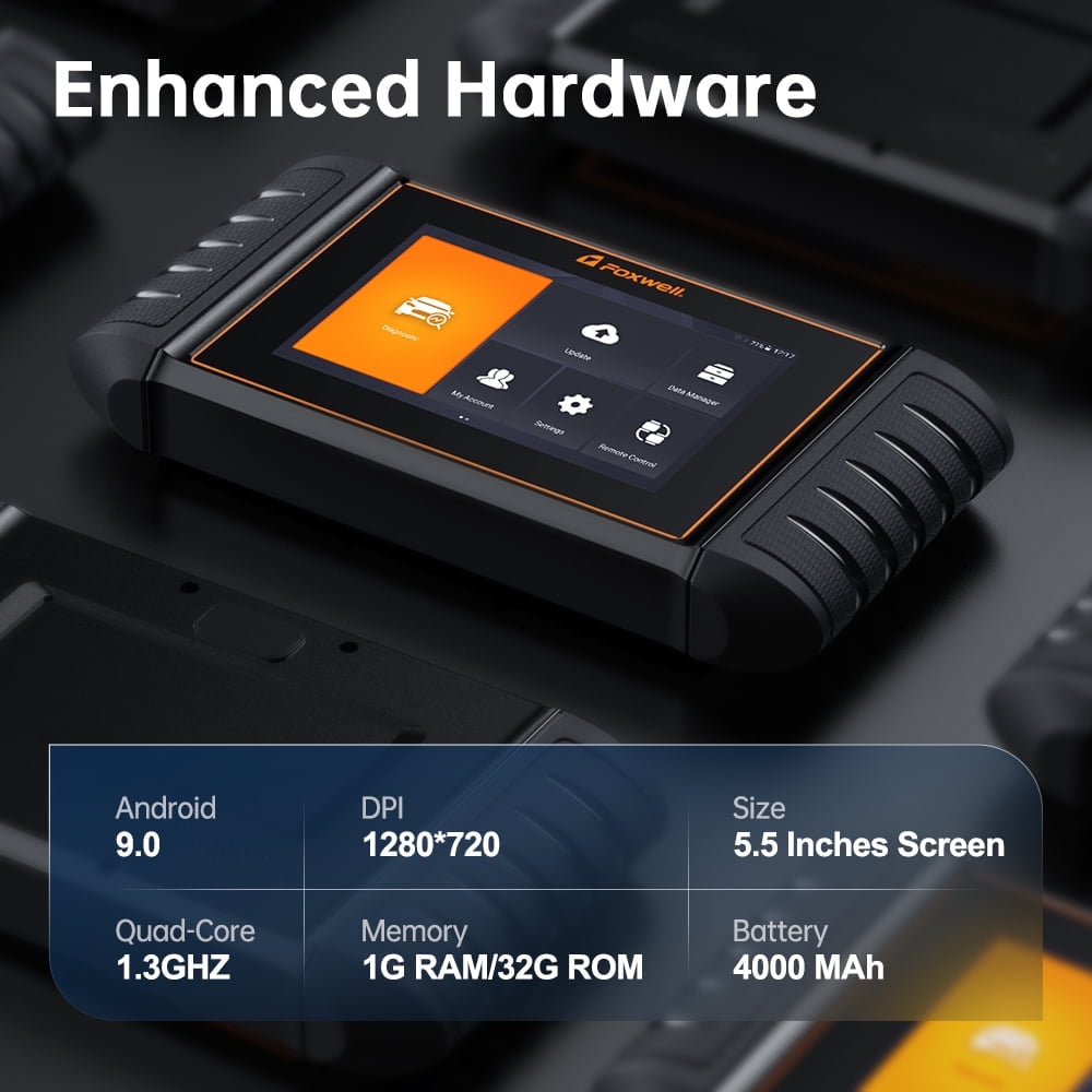Foxwell Professional BMW Automotive Diagnostic Tool All System Bidirectional Scan Tool 31+ Hot Reset Service for BMW MINI Rolls-Royce Vehicle Car Code Reader OBD2 Scanner Android 9 Touchscreen