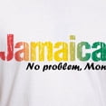 thumbnail image 3 of CafePress - Jamaica No Problem Tri Fitted T Shirt - Fitted T-Shirt, Vintage Fit Soft Cotton Tee, 3 of 4