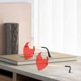 thumbnail image 4 of Gafas de sol sin montura Zulema Creative Heart para mujeres Hombres rojo, 4 of 7