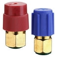 thumbnail image 2 of 2 Pack R12 R22 à R134a Adaptateurs R12 à R134a Kit de Mise à Niveau avec Kit de Conversion de Montage Latéral Haut / Bas 1/4 Po SAE à 7/16 Po Non Adapté pour le Réfrigérant du Climatiseur de Voiture, 2 of 11