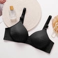 thumbnail image 4 of Nmnitkp Bras for Women Wireless Lace Bra Thin Molded Cup 3D Support T-Shirt Bra Adjustable Straps Back Smoothing Everyday Comfort Bra for All-Day Wear Black,XL, 4 of 7