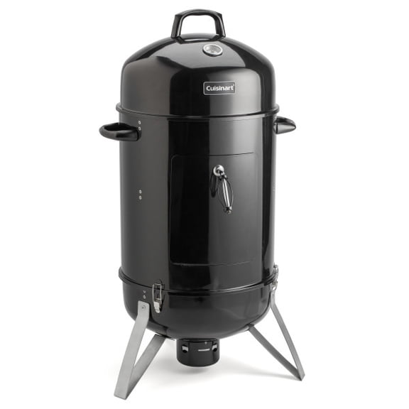 Cuisinart Vertical 18" Charcoal Smoker Grill with Dual Vents, Black