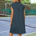 thumbnail image 4 of Liquidation d'Été 2025! Robe Grande Taille pour Femmes, Liquidation de Robe d'Été pour Femmes, Mode Féminine Robe Décontractée Sans Manches à Col Rabattu Couleur Unie, 4 of 4