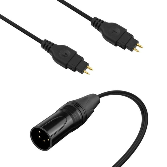 4 pin XLR Balanced Cord, HD650 Audio Cable Compatible with Sennheiser HD650 HD600 HD580 HD660S HD58X HD565 HD6XX Headphones, 6.5FT