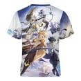 thumbnail image 5 of Genshin Impact Kids Short Sleeve Tee Shirt Novelty Crewneck T-Shirts Unisex Summer Blouse Tops for Boys Girls 100CM, 5 of 8