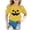 A-Yellow727, variant on Bobifish Toddler Girls Halloween Graphic Tee Short Sleeve T-Shirt Crewneck Top Pumpkin Print Fun Tee For Kid