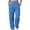 Blue, variant on Women's Cross Elastic Waist Fleece Sweatpants,Baggy Wide Leg Cinch Bottom Joggers for Women, High Waisted Winter Fall Pants with Pockets, Soft Lounge Pants for Casual Outing Hiking Jogging Yoga Blue