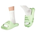 thumbnail image 3 of jiaxiM Men Slippers Non Mens Slides Dressy Open Toe Rubber Sole Sandals Women Dressy for Beach,travel,water or Poolside, 3 of 6