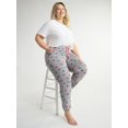 thumbnail image 3 of Joyspun Women's and Women’s Plus Hacci Knit Sleep Joggers, Sizes XS to 3X, 3 of 4