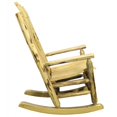 thumbnail image 3 of Log Rocker Outdoor - Handcrafted Rocking Chair - Solid Pine - Ergonomic Design - HomeStock, 3 of 4