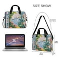 thumbnail image 3 of FORMRS 16" Laptop Bag Carrying Sleeve Case with Handle Travel Shoulder Briefcase, Floral Seaside, 3 of 8