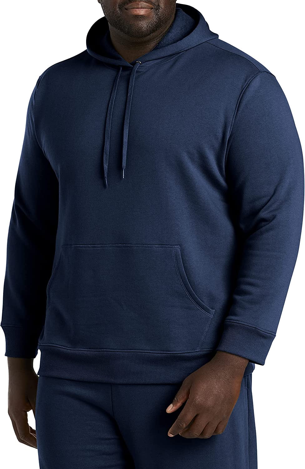 Monet Spiritus Mål Big and Tall Essentials by DXL Men's Hooded Fleece Sweatshirt, Black, 5XLT  - Walmart.com