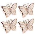 thumbnail image 2 of Ludlz 4Pcs Napkin Buckle Butterfly Shape Stunning Visual Effect Alloy Butterfly Napkin Rings Hotel Napkin Buckles Home Supply, 2 of 8