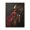 Black, variant on "Empowered Equestrian: Woman in Red Riding with American Flag" - Framed Canvas Wrap