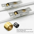 thumbnail image 5 of 4 Set Sliding Door Rollers Replacement, Stainless Steel Heavy Duty Ball Tandem Wheels Bearing, Smooth Operation, Sliding Door Roller Assembly - Flat Wheel, 5 of 7