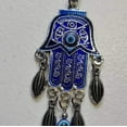 thumbnail image 5 of Feng Shui - Hamsa Wall Hanging •Judaica Ornaments • Hand Of Fatima Home Decor, 5 of 9