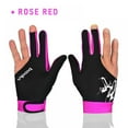 thumbnail image 3 of Man Women Elastic Billiard Pool Glove 3 Fingers Show Snooker Cue Glove on Left Hand, 3 of 5
